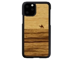 Juodas telefono dėklas iPhone 11 Pro, MAN&amp;WOOD Terra