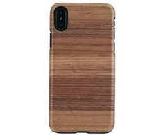 Juodas telefono dėklas iPhone X/XS, MAN&amp;WOOD Strato