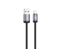 Tellur Juodas USB į „Lightning“ kabelis, 3 A, 1 m