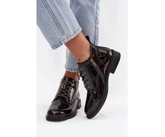 Juodi aulinukai su dekoratyviniu suvarstymu Step in style
