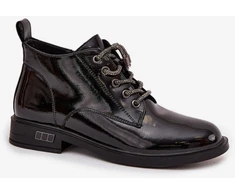 Juodi aulinukai su dekoratyviniu suvarstymu Step in style