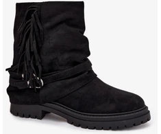 Juodi aulinukai su kutais ir sagtimis Step in style