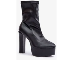 Juodi aulinukai su platforma ir kulnu Step in style