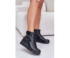 Juodi aulinukai su platforma ir pašiltinimu Step in style
