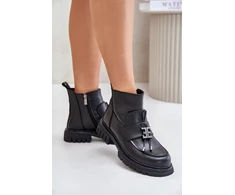Juodi aulinukai su raišteliais Step in style