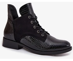Juodi aulinukai su raišteliais Step in style