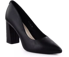 Juodi bateliai su smailia nosele, juodi Sergio Leone PB216