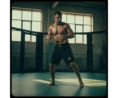 Juodi DBX Bushido MMA šortai