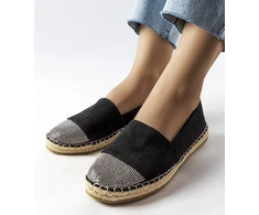 Juodi espadrilių mokasinai Magali