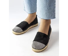 Juodi espadrilių mokasinai Magali