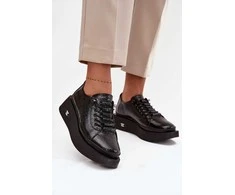 Juodi moteriški platforminiai batai Step in Style