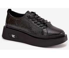 Juodi moteriški platforminiai batai Step in Style