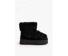 Juodi moteriški sniego aulinukai Step in style