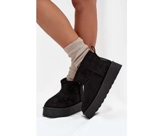 Juodi moteriški sniego batai su pašiltinimu