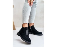 Juodi zomšos imitacijos aulinukai Step in style