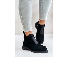 Juodi zomšos imitacijos aulinukai Step in style