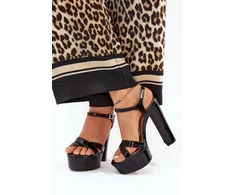 Juodos aukštakulnės basutės Step in style