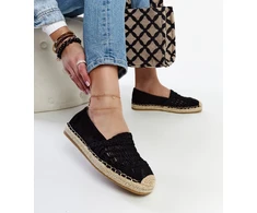 Juodos ažūrinės espadrilės Gordana