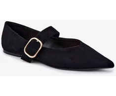 Juodos balerinos su sagtimi Step in style