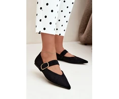 Juodos balerinos su sagtimi Step in style
