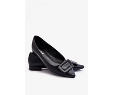 Juodos balerinos su smailėjančia nosimi Step in style
