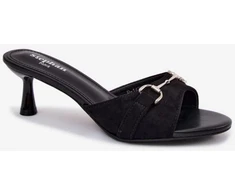 Juodos basutės su kulnu Step in style