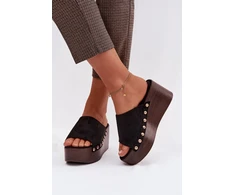 Juodos basutės su platforma ir metalinėmis detalėmis Step in style