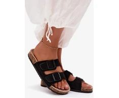 Juodos basutės su reguliuojamomis sagtimis Step in style