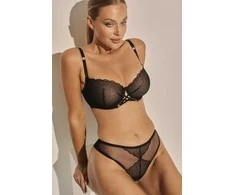 Juodos braziliško kirpimo kelnaitės Kinga Dots B-1152/2