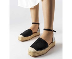 Juodos espadrilės su blizgučiais Myasia