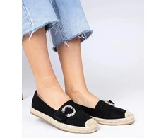 Juodos espadrilės su cirkoniais Maruta