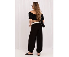 Juodos jogger stiliaus kelnės Rue Paris