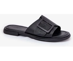Juodos moteriškos basutės su sagtimi Step in style