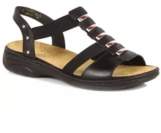 Juodos odinės Rieker basutės W 64580