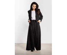 Juodos platėjančios moteriškos kelnės Awama