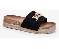 Juodos platforminės basutės Step in style