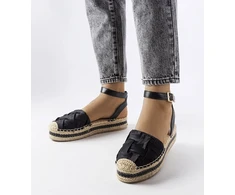 Juodos platforminės espadrilės Lafrenière