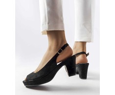 Juodos spalvos stiletto sandalai Dionne
