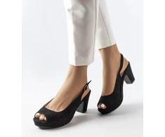 Juodos spalvos stiletto sandalai Dionne