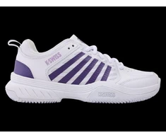 K-swiss COURT EXPRESS 2 CLAY Baltas/PURPLE HAZE/NEON LAVENDER-M sportiniai bateliai (94429-151-M)