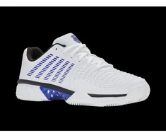K-swiss EXPRESS LIGHT 3 CLAY balto/ akinančiai mėlyno/juodo atspalvio (08563-165-M) teniso bateliai gruntiniams kortams