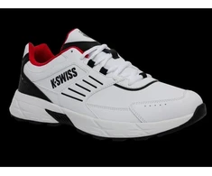 K-swiss FARIO LTH balti/juodi/raudoni (Mars Raudona) sportiniai bateliai (04778-122-M)