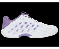 K-Swiss HYPERCOURT EXPRESS 3 baltai violetiniai / pilki sportiniai bateliai (94603-160-M)