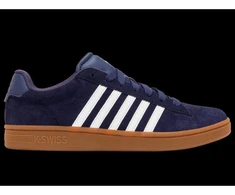 K-Swiss laisvalaikio bateliai COURT TIEBRK II SDE NAVAL ACADEMY/BRIGHT Baltas/GUM-M (09492-465-M)