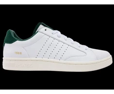 K-swiss LOZAN KLUB LTH balti / žali / sniego baltumo laisvalaikio bateliai (07263-130-M)