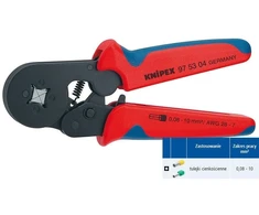 Kabelių įvorių užspaudimo replės Knipex, 180 mm