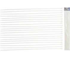 KABELIŲ SĄVARŽŲ RINKINYS | BALTOS | 8,0 × 600 MM | 20 VNT. (80776)