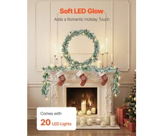VEVOR Kalėdinė dirbtinė girlianda su LED