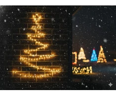 Kalėdinė LED eglutė su žvaigžde, 105 cm, šiltai balta