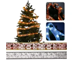 Kalėdinė LED juostelė, 5,2 m, 50 LED, šiltai balta